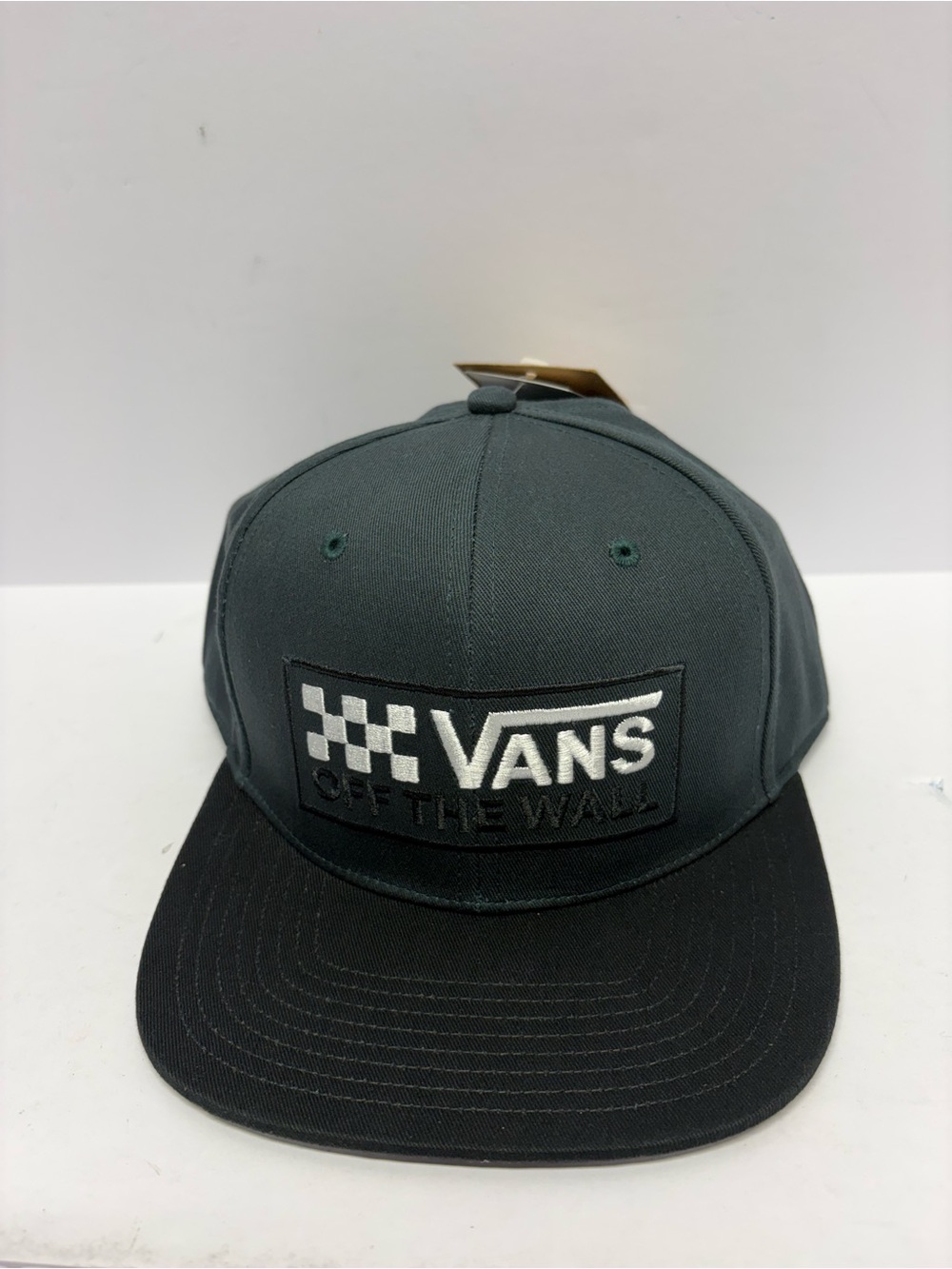 Vans Gray and Black Snapback with Checker Patch